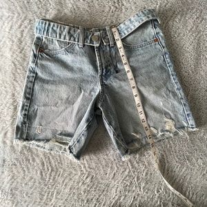 Zara Denim Cut Off Shorts distressed